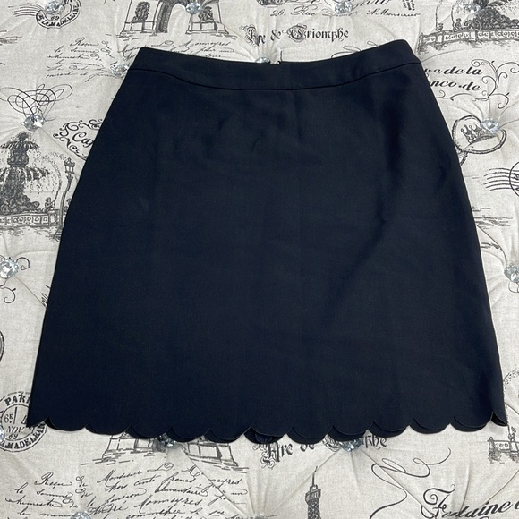 MAISON JULES Womens Black Scallop Hem Above The Knee Pencil - Picture 5 of 11